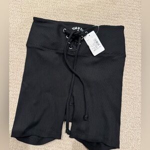 Lace up bike shorts​